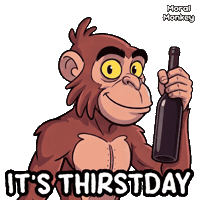 Wine Monkey Sticker by VeeFriends