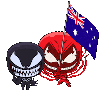 Go Team Australia Sticker by Venom Movie