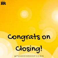 Congrats GIF by Peaked Roofing