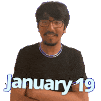 January 19 Sticker