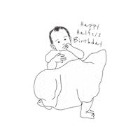 Baby 12Birthday Sticker