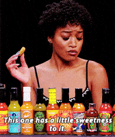 Keke Palmer Hot Ones GIF