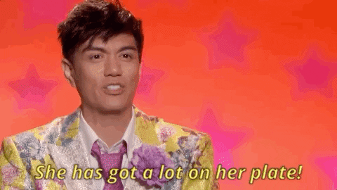 all stars season 4 she has got a lot on her plate GIF by RuPaul's Drag Race