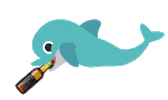 Dolphin Sticker by Sensei Media
