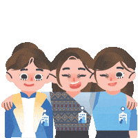 Group Hug Teamwork Sticker by VIRA BCA
