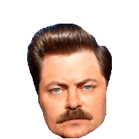 ron swanson STICKER by imoji