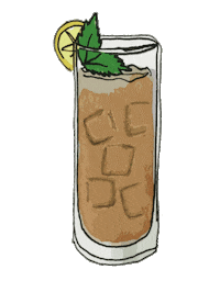 Iced Tea Sticker by Red River Dermatology