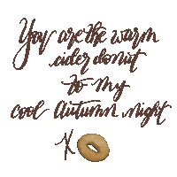 Fall Lettering Sticker