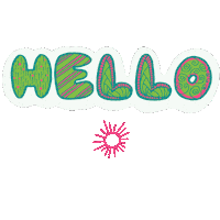 Bonjour Hello Sticker
