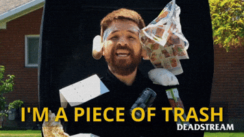 Throw Away Trash Can GIF by Deadstream