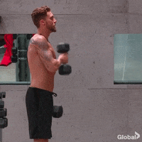 fitness weights GIF by Global TV