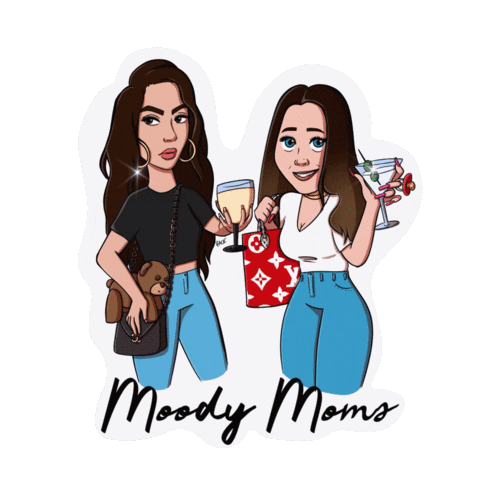 moodymoms mood mom mommy moody Sticker