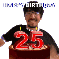 25Th Birthday Sticker