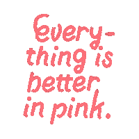 In Pink Sticker by cathykoronakis.design