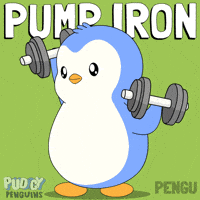 Workout Working Out GIF by Pudgy Penguins