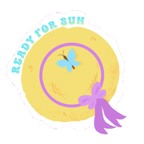Sun Hat Sticker