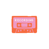 Cassette Recording Sticker