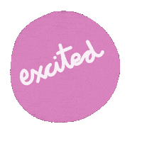 Happy So Excited Sticker by Demic