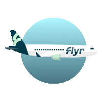 Travel Plane Sticker by Flyr