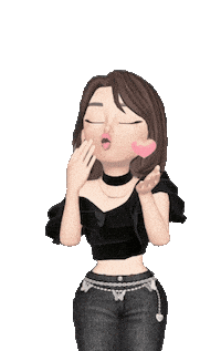 Girl Kiss Sticker