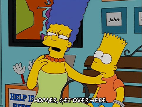 scolding bart simpson GIF