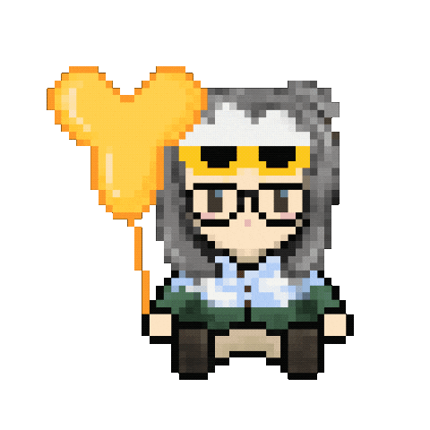 Happy Birthday Pixel Sticker