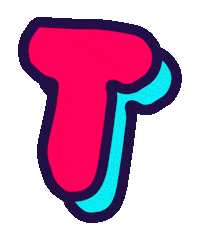 Typography Alphabet Sticker