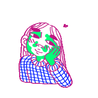 astrakan love astrakan amblas lilou amblas Sticker