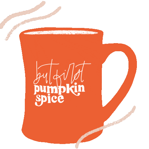 Pumpkin Spice Coffee Sticker by Kelsey Davis