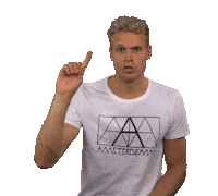 finger no Sticker by Amsterdenim