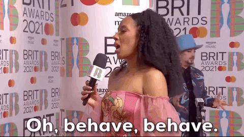Oh Behave Red Carpet GIF by BRIT Awards