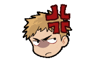 Pakhitou_ angry smash nathan webtoon Sticker