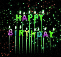 Birthday Fireworks GIF