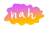 No Thanks Sticker by megan lockhart