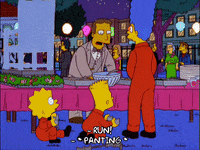 homer simpson run GIF