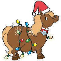 Christmas Horse Sticker by Soulhorse.de