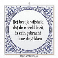 Wijsheid Spreuk GIF by Tegelspreuken.nl