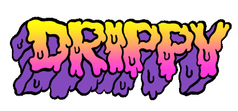Drippy Sticker by Russell Taysom