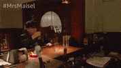 Season 4 Drinking GIF by The Marvelous Mrs. Maisel