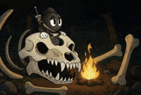 Fire Sleeping GIF by Oddsturgeon