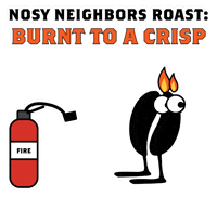Bad Coffee Nosy Neighbors Sticker by buddhabeanscoffee