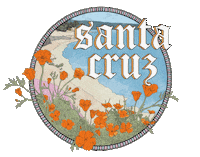Santa Cruz California Sticker by By Sauts // Alex Sautter