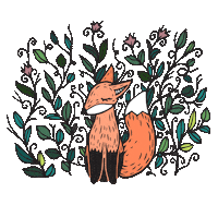 Red Fox Art Sticker by jest rudo