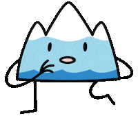 animation-luzern animation walking mountain blinking Sticker