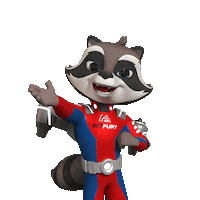 Happy Raccoon Sticker by BetFury