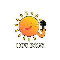 Melting Summer Heat Sticker