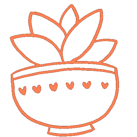 Flower Orange Sticker