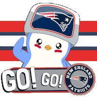 Touch Down Super Bowl Sticker by Pudgy Penguins