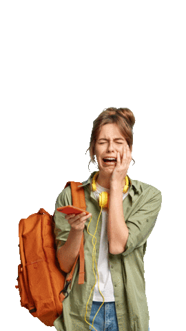 Sad Student Sticker by Curio