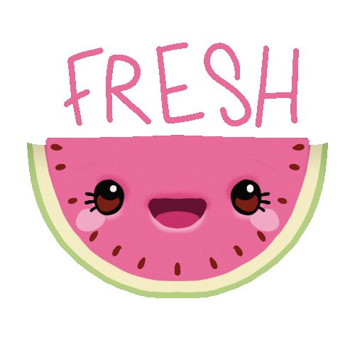 Summer Watermelon Sticker by Elen Lescoat